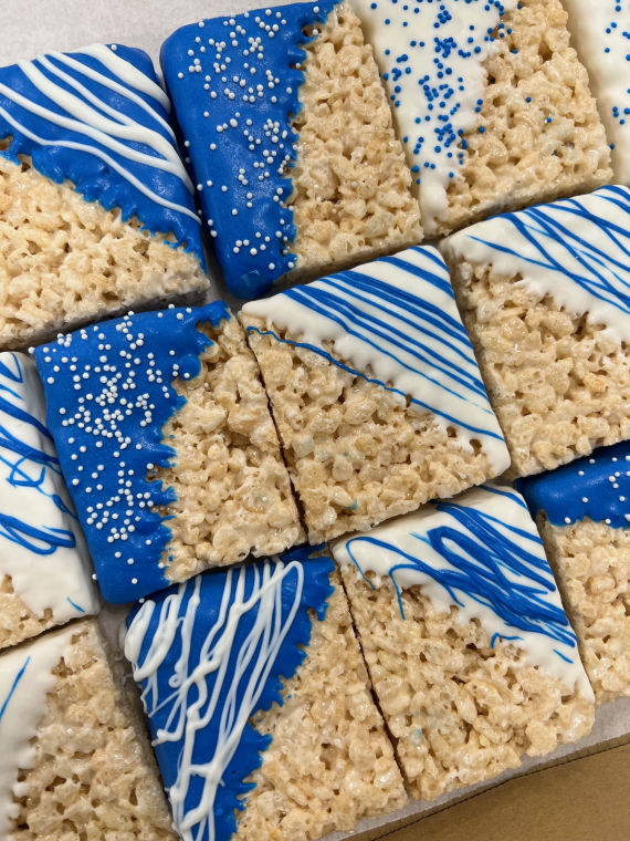 Dipped rice krispies by Sweet Elevation Bakery