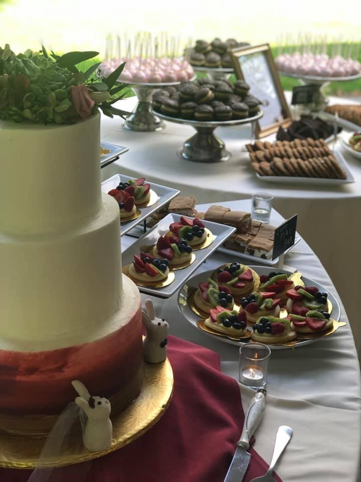 Custom wedding cake by Sweet Elevation Bakery