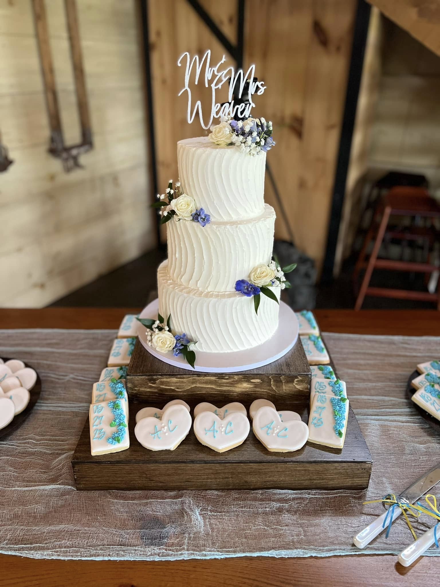 Custom wedding cake by Sweet Elevation Bakery